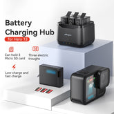 Para GoPro HERO13 Black AMagisn Cargador de batería Asiento de carga, Para GoPro HERO13 Black